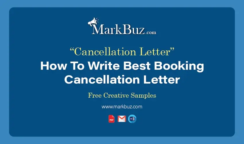 Booking Cancellation Letter
