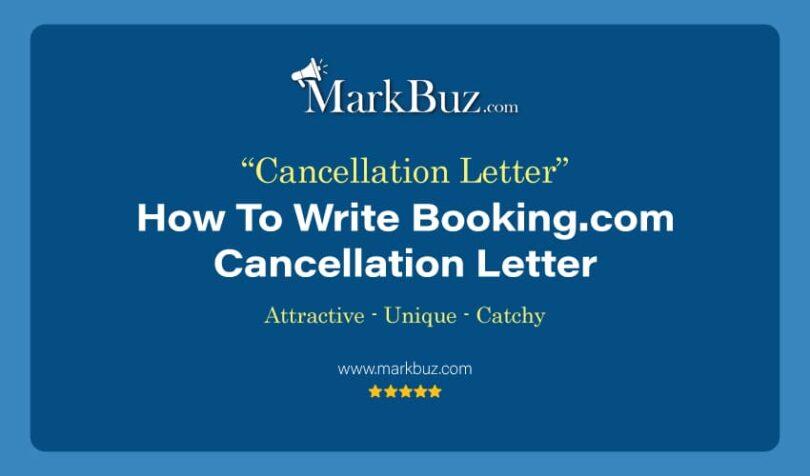 Booking.com Cancellation Letter