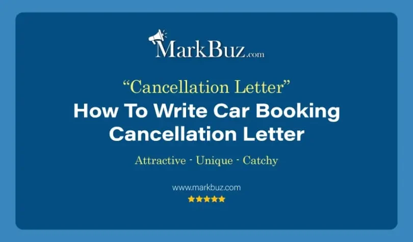 Car Booking Cancellation Letter