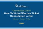 Ticket Cancellation Letter
